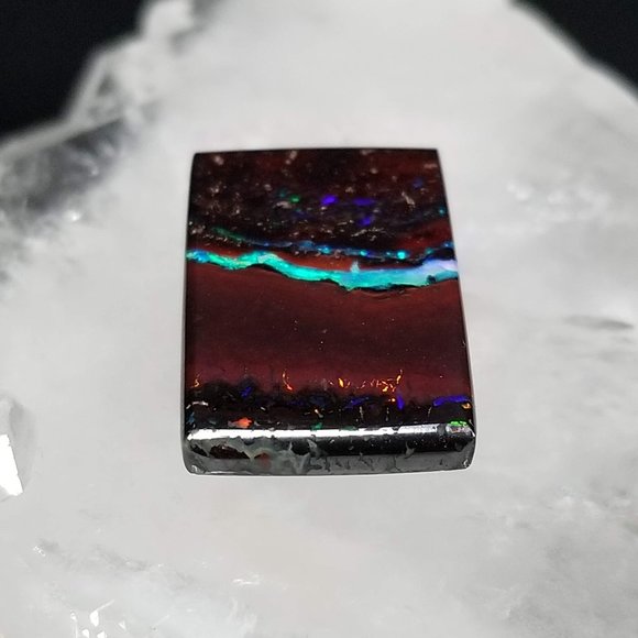 Exquisite Australian Koroit Opal * 21.88 x 13.66 x 3.20mm * amazing boulder opal - Picture 7 of 15
